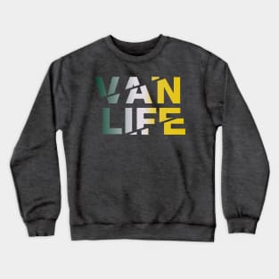 Vanlife: tracks - Green yellow fade Crewneck Sweatshirt